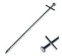 DCP Quality 1 - 100 Roccia pavimento Picchetti Tarzan 23 cm in acciaio per pavimenti duri, Picchetti Hering erdnagel pfloecke pietra Picchetto tenda per unghie ERDANKER tenda Anker pavimento, silber