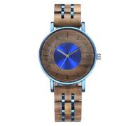 DCRYRPQES Orologio in legno for uomo e donna, cronografo elegante, casual, con calendario, in legno(A005-1)