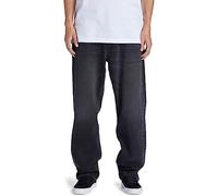 Dcshoes Worker Relaxed Rbd Jeans, Nero-Nero Denim, 32W x 32L Uomo