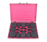 DCSYOG Set per massaggio Hot Stone, 20 pezzi di pietre calde per massaggio basalto con riscaldatore, set portatile per scalda pietre per massaggio per utenti privati, spa, massoterapia e relax