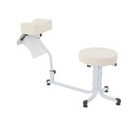 DCSYOG Sgabello per pedicure con poggiapiedi e aspirazione, sgabello per manicure e pedicure | altezza regolabile con aspirazione della polvere 2600 rpm (bianco)