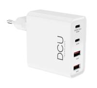 DCU Advance Tecnologic GaN Caricatore USB 4 Porte 100W Power Delivery QC 18W Bianco