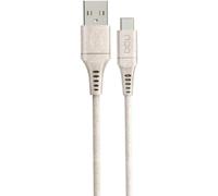 DCU TECNOLOGIC | Caricatore di connessione Micro USB | Micro USB a USB A ECO Friendly | Materiali riciclati e biodegradabili | Connettori 100% Paglia di frumento | 1,5 m