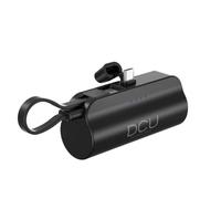 DCU TECNOLOGIC - Mini Power Bank - Batteria esterna - 5000mAh - USB C - Ricarica rapida - Supporto per smartphone - Indicatore LED - Portatile