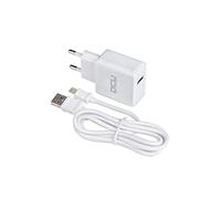 Dcu tecnologic Usb charger 2.4a+cavo usb type-c, bianco
