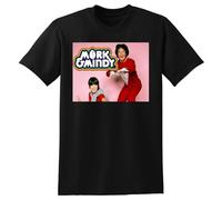 DCVGsdxza Mork And Mindy T Shirt Robin Williams TV Show Season 1 2 3 4 Black L