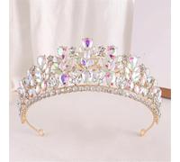 Dcvmvmn Donne Fiori di Cristallo Goccia Dell'acqua Tiara Corone Fasce Festa di Nozze Elegante Pageant Accessori Per Capelli