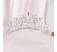 Dcvmvmn Donne Fiori di Cristallo Goccia Dell'acqua Tiara Corone Fasce Festa di Nozze Elegante Pageant Accessori Per Capelli