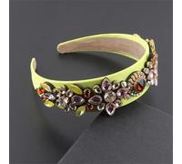 Dcvmvmn Fascia per capelli da donna con strass colorati, accessorio per feste e viaggi