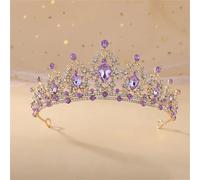 Dcvmvmn Miss Universo - Corona da sposa con strass e strass, gioiello per capelli da sposa
