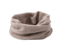 Dcvmvmn Sciarpa da donna in lana solida con un anello cavo sciarpa ad anello in cashmere scaldacollo morbido collare finto, Khaki9, taglia unica