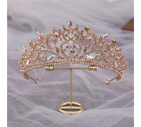Dcvmvmn Tiara da donna elegante cristallo da sposa regina fascia per capelli accessori per matrimonio