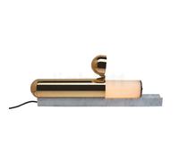 DCW ISP Lampada da tavolo LED, marmo, bianco