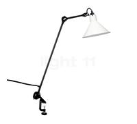 DCW Lampe Gras No 201 Lampada con morsetto a vite conica, nera, bianco