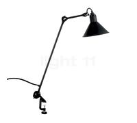 DCW Lampe Gras No 201 Lampada con morsetto a vite conica, nera, nero/bianco