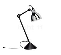 DCW Lampe Gras No 205 Lampada da tavolo nera, cromo