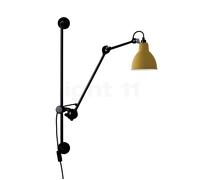 Lampe Gras N210 Applique Nero Opaco E Giallo Opaco