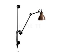 Lampe Gras N210 Applique Nero Opaco E Rame Grezzo