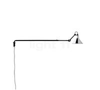 DCW Lampe Gras No 213 Lampada da parete nera, cromo