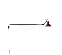 Lampe Gras N213 Applique Nero Opaco E Rosso Opaco