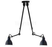 DCW Lampe Gras No 302 Double Lampada a sospensione, blu