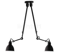 DCW Lampe Gras No 302 Double Lampada a sospensione, nero