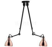 DCW Lampe Gras No 302 Double Lampada a sospensione, rame lucidato