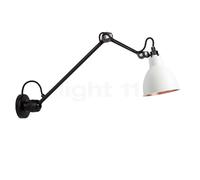 DCW Lampe Gras No 304 L 40 Lampada da parete nera, bianco/rame lucido