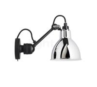 DCW Lampe Gras No 304 SW Lampada da parete nera, cromo