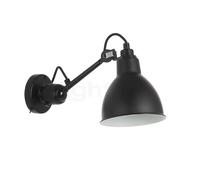 DCW Lampe Gras No 304 SW Lampada da parete nera, nero/bianco