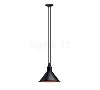 DCW Les Acrobates de Gras No 322 L Lampada a sospensione conica, nero/rame lucido