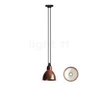 Lampe Gras N322 Lampadario Rotondo Rame Grezzo E Bianco