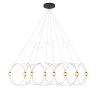 DCW Munari Lampadario a corona LED 8 fuochi, dorato - non montato