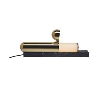 DCWédition ISP Lampada da Tavolo Base marmo nero Ottone lucido