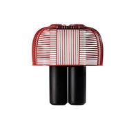 DCWédition Yasuke Lampada da Tavolo Nero Rosso