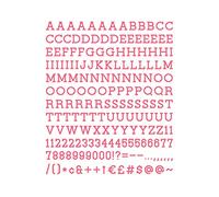 DCWVE Die Cuts with A View 1 "Letter Pack Letterboard-Coral (188 pz) LP-006-00005