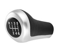 DCXXAN Pomello del Cambio per BMW E90 E91 E92 E46 E53 E60 E61 E63 E65 E81 E82 E83 E84 E87 X1 X3 X5 Serie 1356 Testa a Penna POMO Argento Opaco