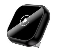 DCYBDL 2 in 1 Carplay Wireless per Jeep Renegade 2018 2019 2020 2021 2022 2023, Adattatore CarPlay e Android Auto Wireless Plug & Play Connessione Automatica Controllo Vocale,A Black