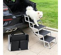 DCYBDL Rampa per Cani Auto per Mini 2-Doors Cooper SE Electric, Scala Pieghevole per Cani con Telaio in Alluminio Antiscivolo per Cani Grandi SUV Camion