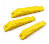 DCYQAIN Set di 3 leve per pneumatici di biciclette, colore giallo brillante, resistenti, compatte, portatili, per riparazione di forature e manutenzione del ciclismo