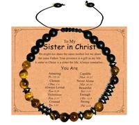 Dczosily Braccialetto con croce da donna, regalo cristiano per donne, regalo per cresima, battesimo, Pasqua, braccialetti dell'amicizia, regalo di compleanno per migliore amica, regalo di Natale unico