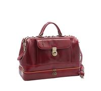 DD Firenze D&D - Borsa medico grande con portachiavi - Made in Italy (Rosso)