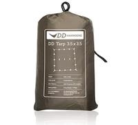 DD Hammocks - DD Tarp 3.5 x 3.5 - Coyote Brown - Completamente impermeabile leggero Tarp Shelter per escursioni e campeggio all'aperto avventura