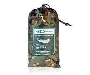 DD Hammocks MC - Amaca da campeggio, leggera, a doppio strato, mimetica, per escursioni e bushcraft, facile da montare