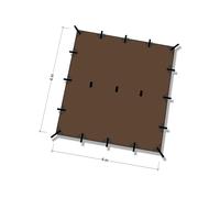 DD Tarp 4 x 4 braun coyote marrone
