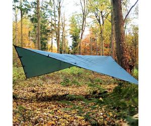 DD Tarp 4 x 4 verde oliva per la pioggia verde