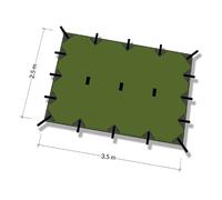 DD Tarp M - Coyote Braun 3,5 x 2,4 m brązowy