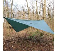DD Tarp PRO tetto della tenda 3 x 3 m verde oliva con 21 punti di fissaggio, 16 occhielli e pulsanti verde