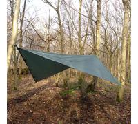 DD Hammocks - DD Tarp 3,5x3,5 - Verde oliva - Telone leggero completamente impermeabile per amaca esterna, campeggio e bushcraft