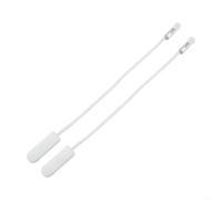 DD67-00039A - Kit di cavi per cerniera della porta per lavastoviglie Samsung, set da 2, cavo a molla in corda bianca per sostituire le parti rotte, fissare le porte che sbattono, facile da installare